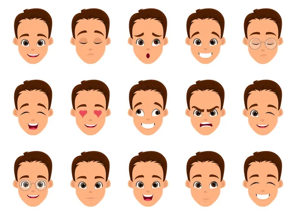 Beyaz arkaplanda izole edilmiş yüz ifadesi vektör tasarımı çizimi