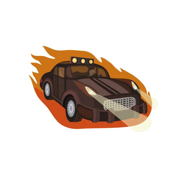 Samochód ognia prędkości — Wektor stockowy