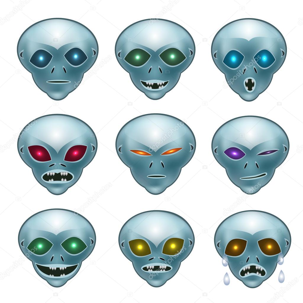 smiley grey aliens