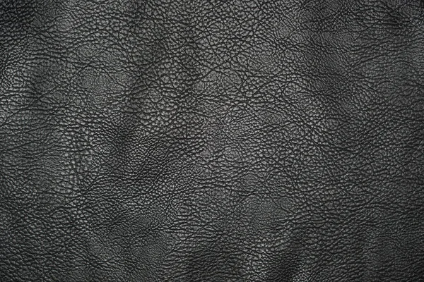 Photo Black Leather Texture Close — Stock Photo, Image