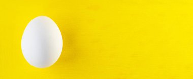 Yumurta sarı arkaplanda izole edilmiş ve metin için boşluk var