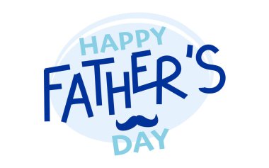 Babalar günün kutlu olsun. Vektör tebrik kartı.