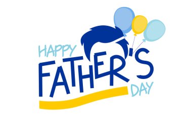 Babalar günün kutlu olsun. Vektör tebrik kartı.