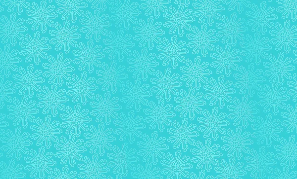 Abstract Vector Background Mandalas Shades Turquoise Screen Saver Gadget Background - Stok Vektor