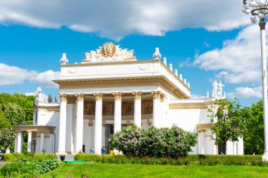 Moskova, Rusya, 1 Haziran 2021. VDNH Abhazya 'nın Altıncı Pavyonu