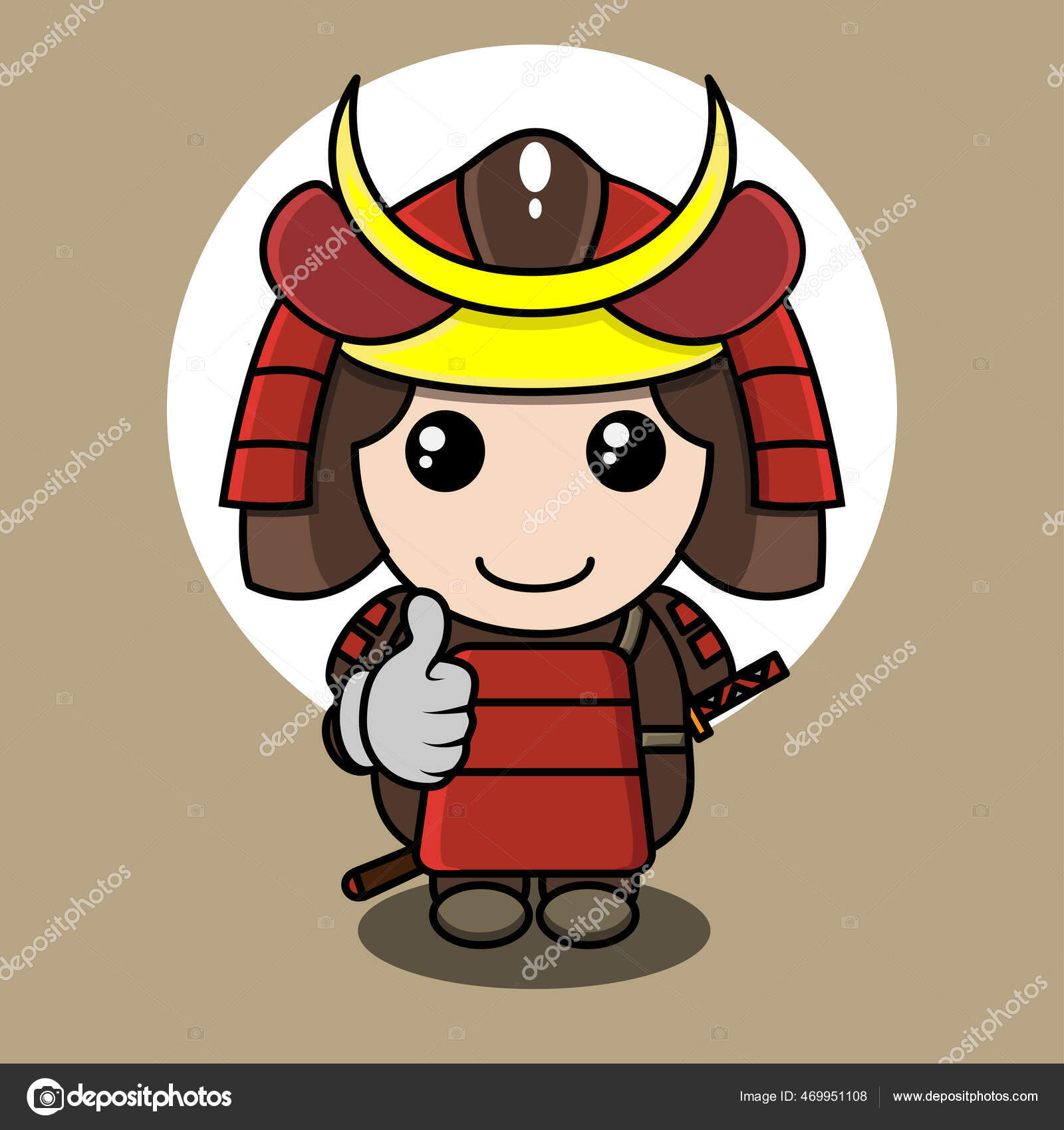 Vektorgrafiken Prajurit Chibi Vektorbilder Prajurit Chibi Depositphotos