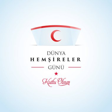 12 Mayıs Uluslararası Hemşire Günü için tasarlanmış gerçekçi kırmızı kalp ve stetoskop. Hemşireler günü için el yazısı mesajı. Teşekkürler doktor ve hemşireler. (Dnya hemireler gn kutlu olsun, 12-18 Mays Hemireler haftas kutlu olsun)