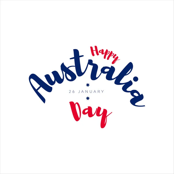 幸せなオーストラリアの日のための美しい背景のベクトルイラスト — ストックベクタ