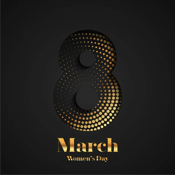 3月8日女性の日のデザイン 国際女性のお祝いのための女性の日ベクトルコンセプトデザイン テキスト用の場所 グリーティングカード チラシ パンフレットテンプレートの図8 — ストックベクタ