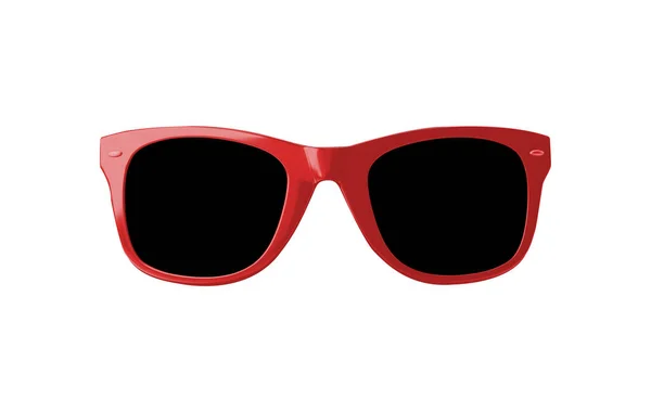 흰색에 고립된 선글라스의 프론트 스튜디오 Shot Orange Sunglasses White Background — 스톡 사진