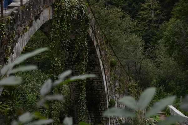 Rize Turkey August 2018 Historical Ottoman Bridge Taskopru Senyuva Cinciva — Stock Photo, Image