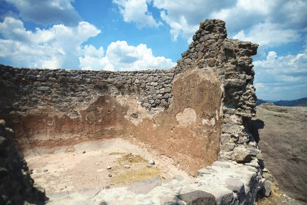 Kątowe Kolumny Świątyni Starożytnego Miasta Athena Assos Canakkale Turcja — Zdjęcie stockowe