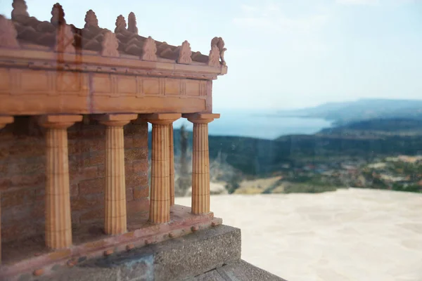 Tempio Atena Rovine Del Tempio Atena Nell Antica Città Assos — Foto Stock