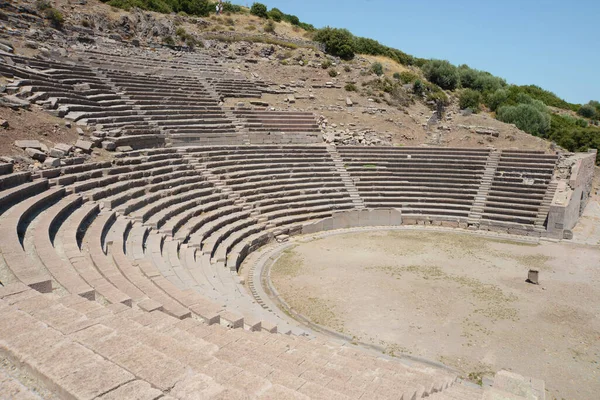 Anfiteatro Antigo Assos Ruínas Anfiteatro Antiga Cidade Assos Behramkale Canakkale — Fotografia de Stock