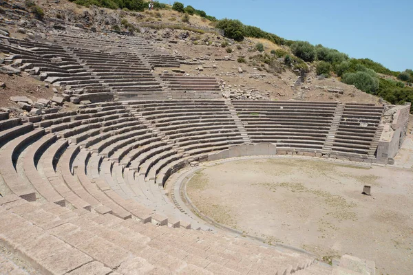 Assos Antikes Amphitheater Ruinen Des Amphitheaters Der Antiken Stadt Assos — Stockfoto