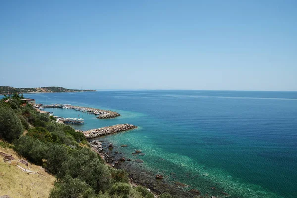 Schöne Antike Stadt Strand Von Assos Bei Sunny Day Canakkale — Stockfoto