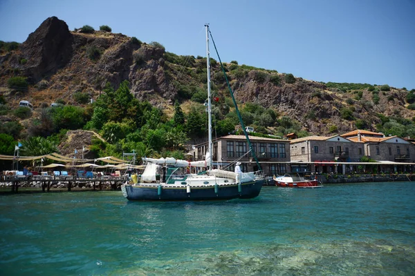 Typical Aegean Architecture Beautiful Ancient City Assos Sunny Day Canakkale — Stock Photo, Image
