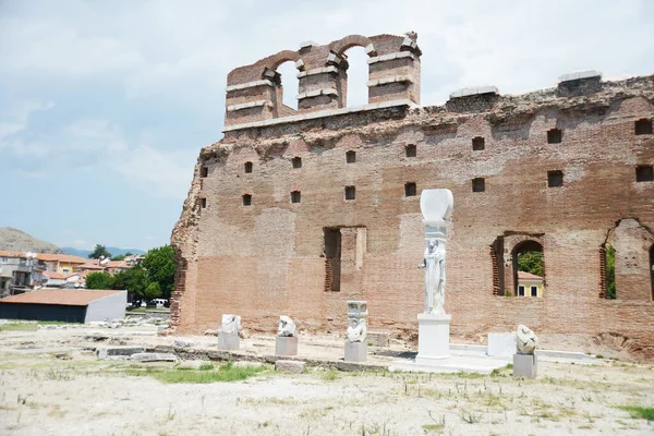 Pergamon Turkey Lipiec 10Th 2018 Czerwona Bazylika Nazywana Również Różnie — Zdjęcie stockowe