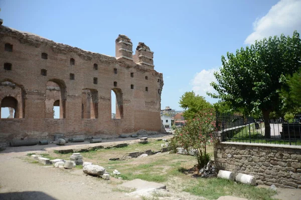 Pergamon Turkey Lipiec 2018 Ulica Starożytnego Miasta Sprzedaje Tradycyjne Ręcznie — Zdjęcie stockowe