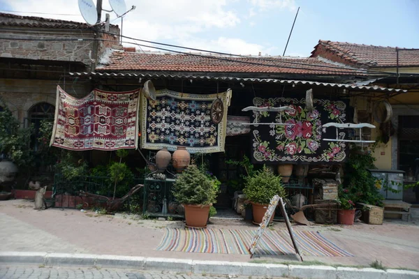 Pergamon Turkey July 2018 Jalan Kota Kuno Karpet Buatan Tangan — Stok Foto