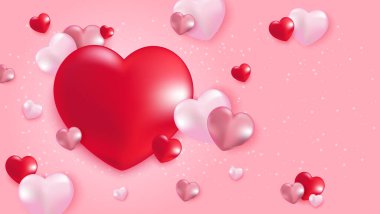 Mutlu Kadınlar Günü için sevgi sembolleri, Anneler Günü, Sevgililer Günü, mesaj için yeri olan doğum günü kartı..