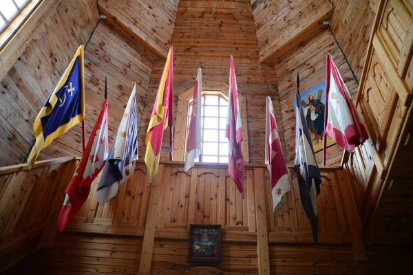 Typical Cossack House Interior Wooden Building Zaporozhye Sich Ukraine Medieval — Stock Photo, Image