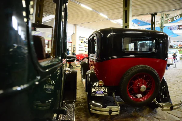 Zaporizhia Ukraine March 2019 Front View Varicolored Cars Museum Soviet — Stock Photo, Image