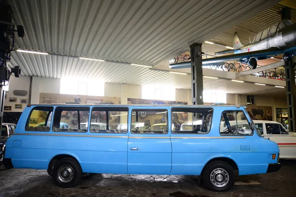 Zaporizhia Ukraine March 2019 Front View Varicolored Cars Museum Soviet — Stock Photo, Image