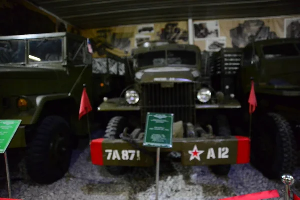 Zaporizhia Ukraine March 2019 Mobil Militer Tua Museum Faeton Mobil — Stok Foto