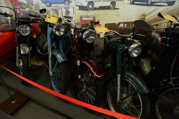 Zaporizhia Ukrajina Března 2019 Pohled Zepředu Výstavu Motocyklů Muzeu Staré — Stock fotografie