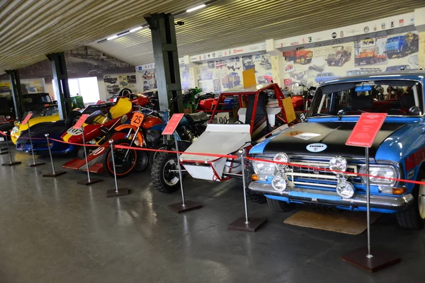 Zaporizhia Ukraine March 2019 Top View Varicolored Cars Motors Museum — Stock Photo, Image