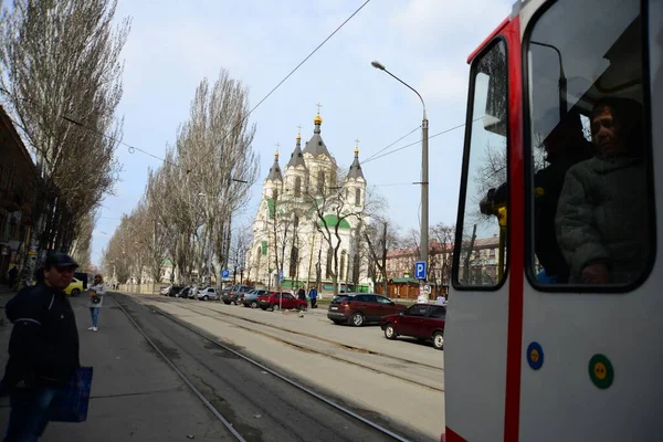 Zaporizhie Ukraine Mars 2019 Cathédrale Sainte Protection Été Des Projets — Photo