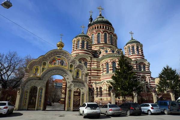 Kharkiv Ukraine Mars 2019 Cathédrale Annonciation Est Une Des Hautes — Photo