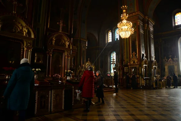 Kharkiv Ukraine Maart 2019 Aankondiging Kathedraal Een Van Hoogste Orthodoxe — Stockfoto