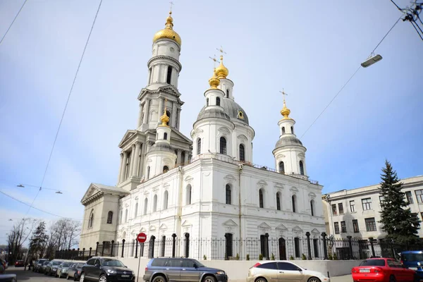 Kharkiv Ukraine March 2019 Assumption Dormition Cathedral Kharkiv Ukraine Winter — Stock Photo, Image