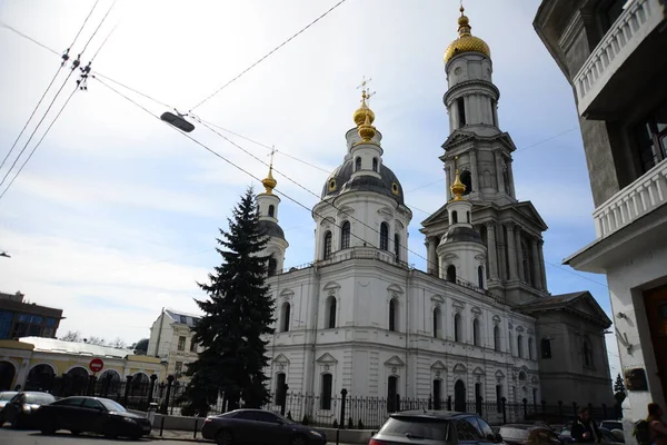 Kharkiv Ukrajina Března 2019 Katedrála Nanebevzetí Panny Marie Ukrajina Zimní — Stock fotografie