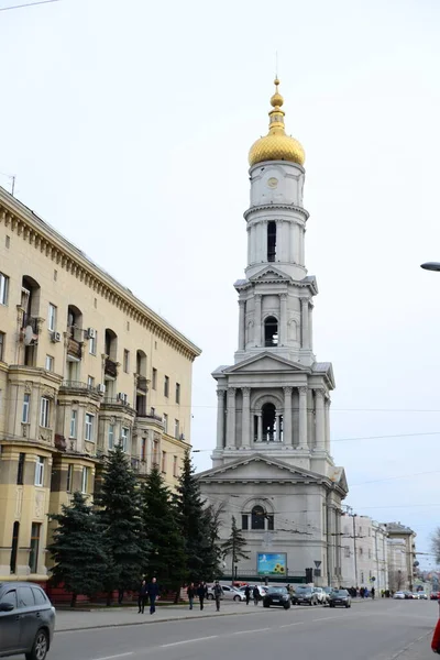 Kharkiv Ukraine Maart 2019 Assumptie Dormition Kathedraal Van Kharkiv Oekraïne — Stockfoto