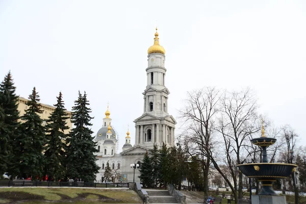 Kharkiv Ukraine Mart 2019 Kharkiv Ukrayna Nın Katedrali Veya Dormition — Stok fotoğraf