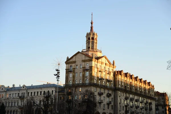 Ukraina Kiev April 2019 Kiev Ukraina Över Stora Torget Landet — Stockfoto