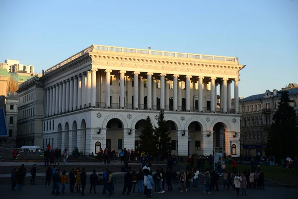 Ucraina Kiev Aprile 2019 Musicista Strada Dell Accademia Nazionale Musica — Foto Stock