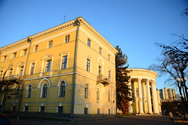 Ucrânia Kiev Abril 2019 Palácio Outubro Centro Internacional Cultura Artes — Fotografia de Stock