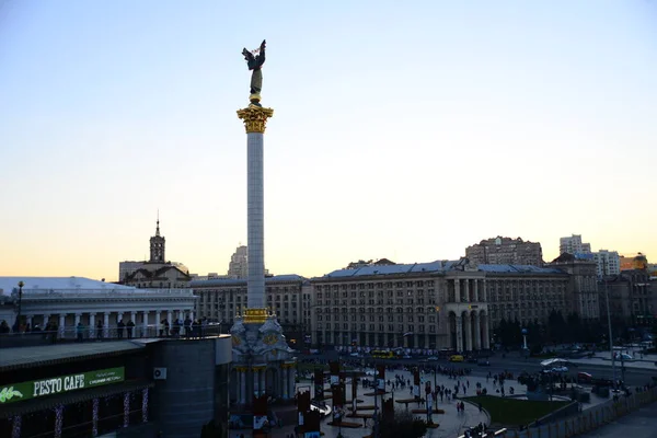 Ukraina Kiev April 2019 Självständighetstorget Maidan Nezalezhnosti Det Stora Torget — Stockfoto