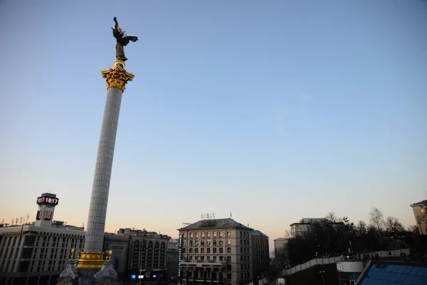 Ukraina Kijów Kwiecień 2019 Plac Niepodległości Majdan Nezalezhnosti Główny Plac — Zdjęcie stockowe