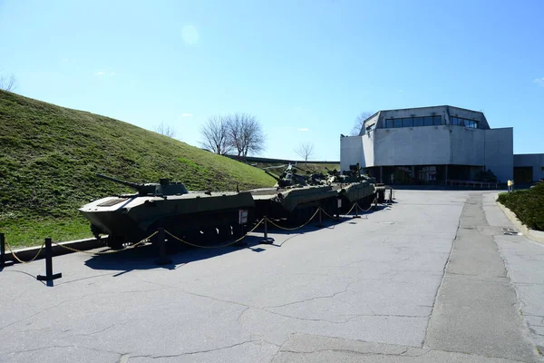 Kyiv Ukraine April 2019 Lokala Konfliktmuseet Krigsmaskiner Från Andra Världskriget — Stockfoto