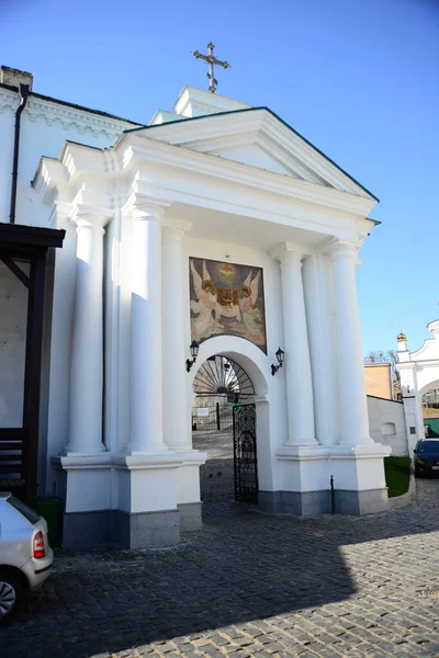 Kyiv Ukraine エイプリル10 2019 ウクライナキエフのペチェルスク ラブラ修道院における正教会の詳細ビュー — ストック写真