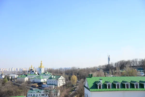 Quiiv Ucrânia Abril 2019 Vista Detalhada Igreja Ortodoxa Mosteiro Pechersk — Fotografia de Stock