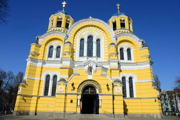 Kyiv Ukraine April 2019 Saint Volodymyr Cathedral Vladimir Cathedral Built — Stock Photo, Image