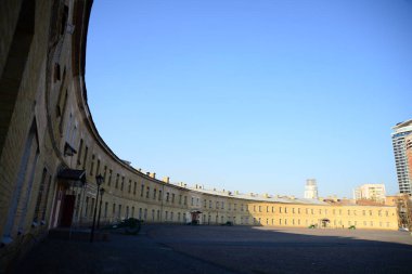 KYIV, UKRAINE - APRIL 13, 2019: The Kiev Fortress - Kosyi Caponier. Prison in the Kiev fortress Fortification of the 17-19 century. Kyiv, Ukraine clipart