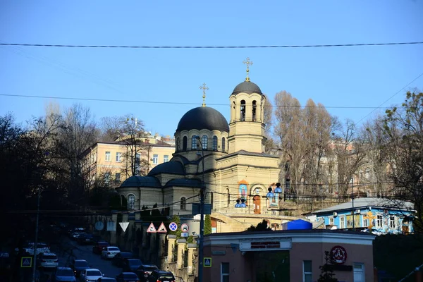Kyiv Ukraine Avril 2019 Église Orthodoxe Micheal Rue Baseina Kiev — Photo