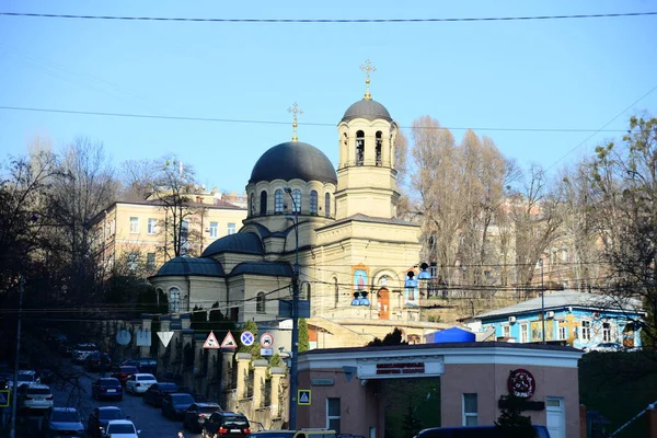 Kyiv Ukraine Avril 2019 Église Orthodoxe Micheal Rue Baseina Kiev — Photo